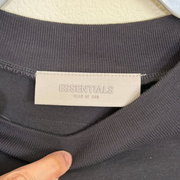 Essentials Fear of God FOG Shirt Dress With Pockets Black Mock Neck Midi Length - Picture 4 of 6